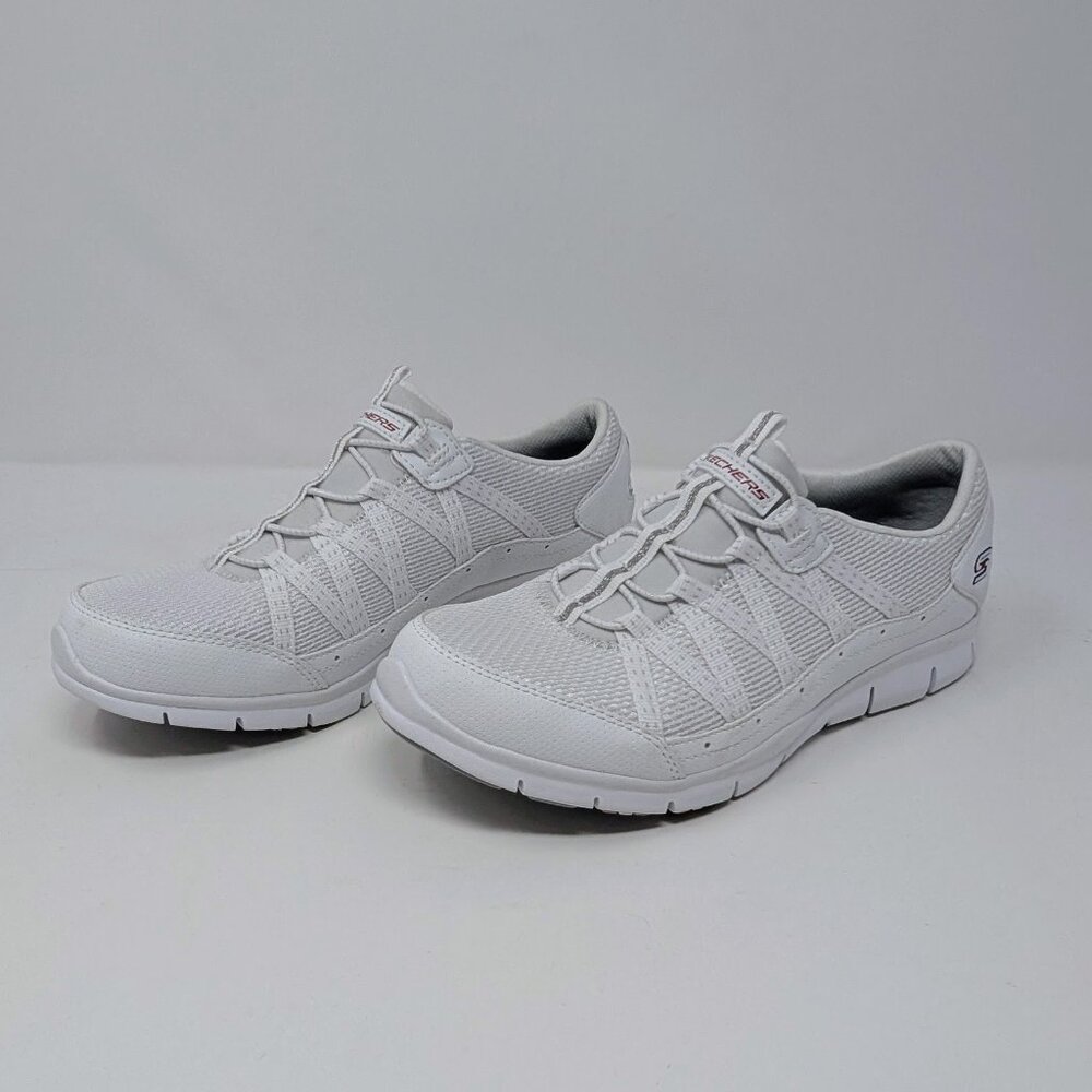 Skechers® Gratis Allow Me Women's Shoes, White / Red Size 9 Air-Cooled